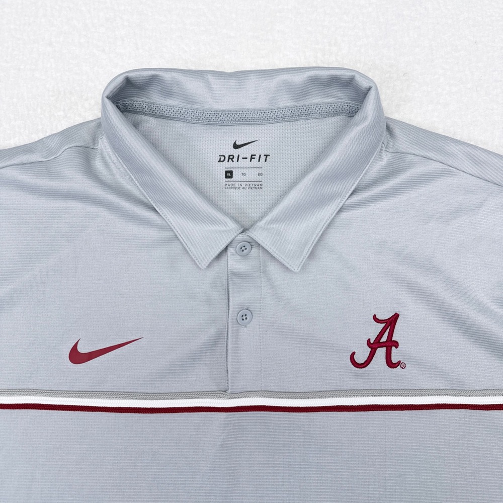 University of Alabama Crimson Tide Polo Shirt Mens XL Nike On Field Roll Tide